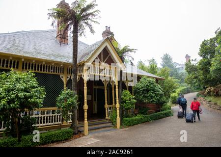 Blue Mountains, darleys Restaurant Im Lilianfels Hotel in Katoomba, New South Wales, Australien Stockfoto