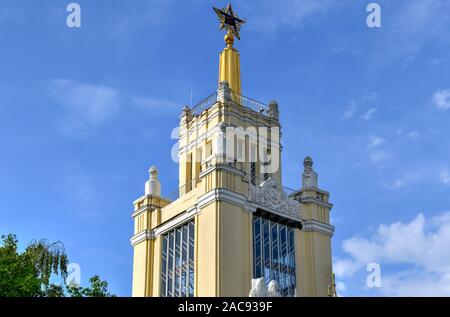 Moskau, Russland - Juli 26, 2019: Pavillon Nr. 59, Samen an Vdnh in Moskau, Russland. Stockfoto