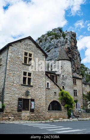 Restaurant, La Malene, Frankreich Stockfoto