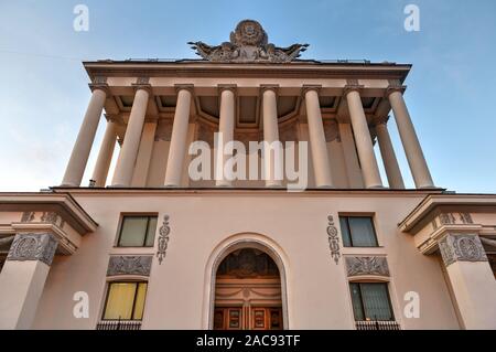 Moskau, Russland - Juli 22, 2019: Pavillon Nr. 64, Optika bei Vdnh in Moskau, Russland. Stockfoto