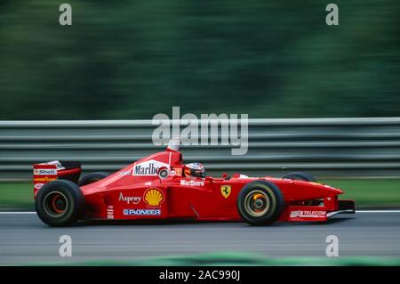 F1, Deutscher GP, Hockenheim 1997, Michael Schumacher, Ferrari Stockfoto