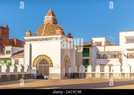 Basilika Unserer Lieben Frau von Copacabana Kathedrale Eckturm, Bolivien 8. Stockfoto