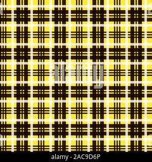 Nahtlose kariert Farben braun, gelb und weiß Muster als tartan plaid Stock Vektor