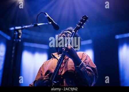 Kopenhagen, Dänemark. 29., November 2019. Der britischen Seele Sänger, Songwriter und Musiker Farid führt ein Live Konzert KB Hallen in Kopenhagen. (Foto: Gonzales Foto - Peter Troest). Stockfoto