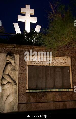 Memorial, Esplanade des Anciens beteiligten, Biarritz, Pyrénées-Atlantiques, Frankreich Stockfoto