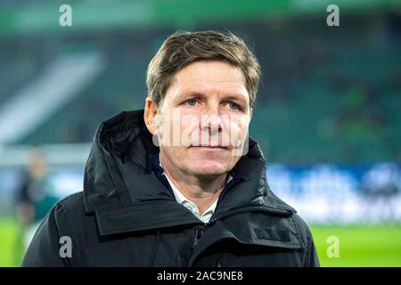 Wolfsburg, Deutschland. 01 Dez, 2019. Trainer Oliver GLASNER (WOB), halbe Länge, Fußball 1. 1. Fussballbundesliga, 13. Spieltag VfL Wolfsburg (WOB) - Werder Bremen (HB) 2:3, am 01.12.2019 in Wolfsburg/Deutschland. € | Nutzung der weltweiten Kredit: dpa/Alamy leben Nachrichten Stockfoto