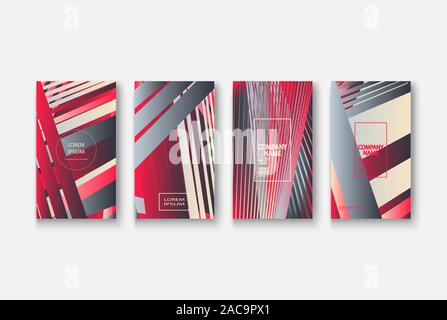 Moderne Unternehmen geometrische Vorlage Banner für Design. Social Media Network Konzept. Förderung Plakat Hintergrund. Kreative Geschichten. Abstract Vector Stock Vektor