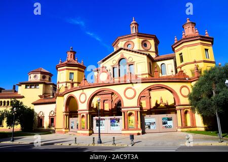 Mercat de les Flors, Teatre Lliure, Palau de l'Agricultura. Barcelona, Katalonien, Spanien. Stockfoto