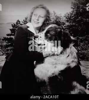 Valerie von Martens, österreichisch deutsche Plant, Deutschland 1953. Die österreichische Schauspielerin Valerie von Martens, Deutschland 1953. Stockfoto