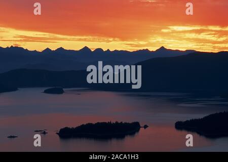 Berglandschaft, Gebirgslandschaft, Berglandschaft, kruzof Island, Baranof Island, Stockfoto