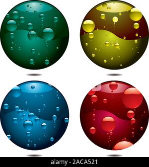 Bubble-Taste Stockfoto