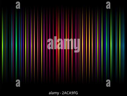 Regenbogen streifen Vert Stockfoto
