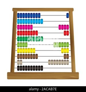 Abacus x 10 Stockfoto