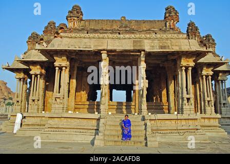 Unesco Welterbe in Hampi Vitthala temple in Südindien Stockfoto
