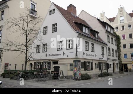 Restaurant Nussbaum, eines der ältesten Häuser in Berlin und Lieblingsrestaurant von Heinrich Zille und Otto Nagel Stockfoto