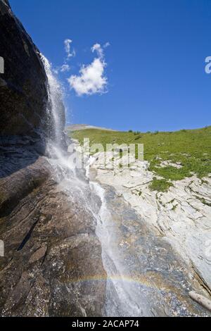 Fensterbach Wasserfall Großglockner Hochalpenstraße, Nationalpark Hohe Tauern, Kärnten, Österreich Stockfoto