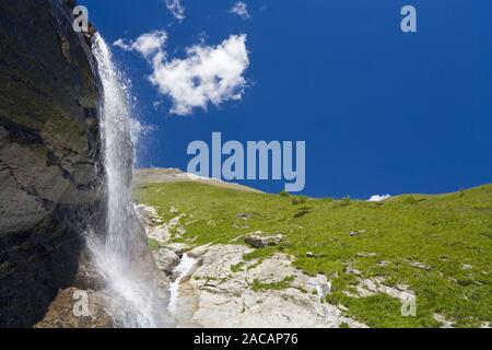 Fensterbach Wasserfall Großglockner Hochalpenstraße, Nationalpark Hohe Tauern, Kärnten, Österreich Stockfoto