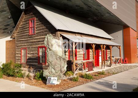 Das MacBride Museum in Whitehorse, Yukon, Kanada. Stockfoto