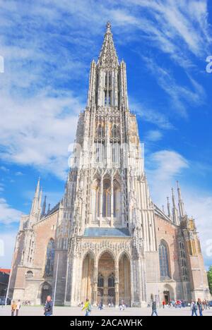 Ulmer Münster, Ulm, Baden-Württemberg, Deutschland, Europa Stockfoto