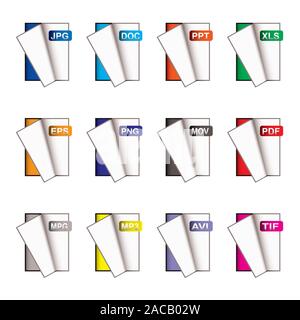 Dokumentsymbole Stockfoto