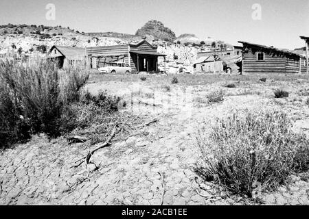 Unterwegs im Grenzgebiet Utah - Arizona, 1960er. Roadtrip rund um den Utah - Arizona Borderline, 1960er Jahre. Stockfoto