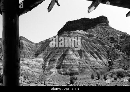 Unterwegs im Grenzgebiet Utah - Arizona, 1960er. Roadtrip rund um den Utah - Arizona Borderline, 1960er Jahre. Stockfoto