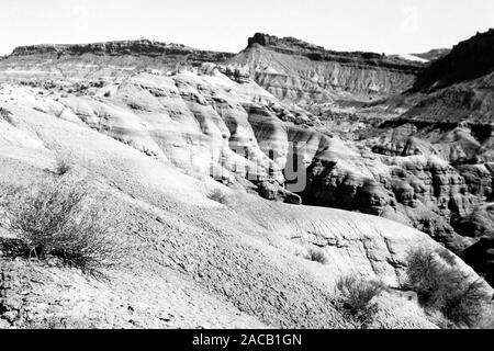 Unterwegs im Grenzgebiet Utah - Arizona, 1960er. Roadtrip rund um den Utah - Arizona Borderline, 1960er Jahre. Stockfoto