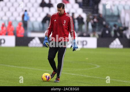 Torino, Italien. 1. Dezember 2019. Italienische Serie A Juventus FC vs Us Sassuolo Calcio. Wojciech Szczesny von Juventus Turin. Stockfoto