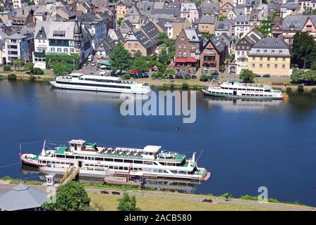 Traben-Trarbach, Mosel, Landkreis Bernkastel-Wittlich, Rheinland-Pfalz, Deutschland, Europa, den öffentlichen Grund Stockfoto