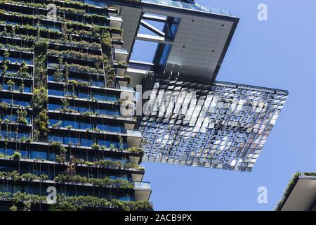 Allgemeine Ansichten mit einem zentralen Park, um Chippendale Grün, Sydney gebaut wird. Das Gebäude selbst wurde vom award-winning Pariser arc Stockfoto