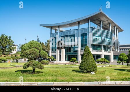 Panmunjom Korea, 24. September 2019: Innerkoreanischen Haus der Freiheit Fassade Ansicht der JSA oder Joint Security Area der DMZ Südkorea Stockfoto