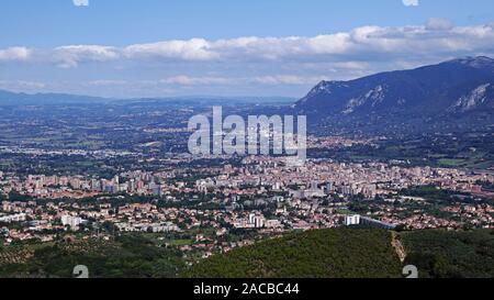 Terni, Blick auf die Stadt aus dem Osten, Umbrien, Italien Stockfoto