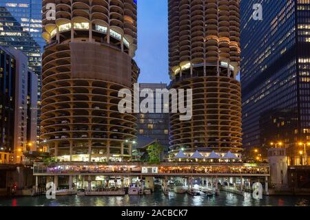 Marina City, Chicago, Illinois, USA Stockfoto