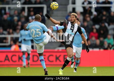 FERNANDINHO, JOELINTON, Newcastle United FC V Manchester City FC Premier League, 2019 Stockfoto