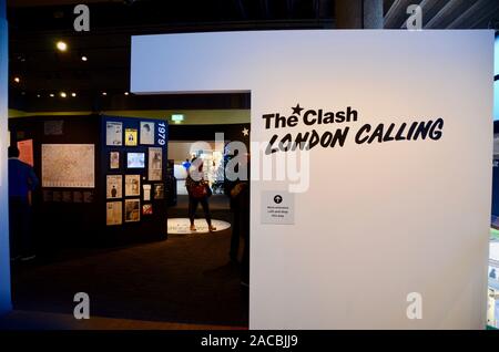 London Calling The clash Jubiläumsausstellung im Museum von London Stockfoto