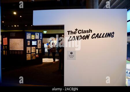 London Calling The clash Jubiläumsausstellung im Museum von London Stockfoto