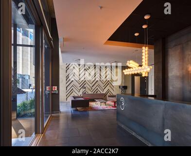 Silo 3 Empfang. Silo Bezirk Kapstadt, Cape Town, Südafrika. Architekt: VDMMA, 2019. Stockfoto
