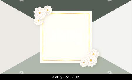 Frühling Blumen eleganten Hintergrund. Stock Vektor
