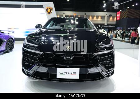 Bangkok, Thailand - Dezember 1, 2019: Lamborghini Huracan supercar in der Expo 36 2019 an der Auswirkung Ausstellung Thailand Stockfoto