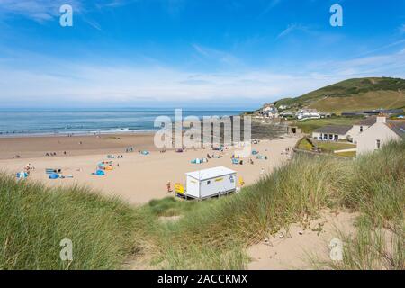 Strand, Croyde Croyde, Devon, England, Vereinigtes Königreich Stockfoto