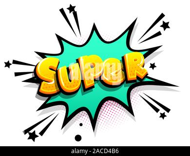 Comics text Werben phrase Verkauf pop art Stock Vektor