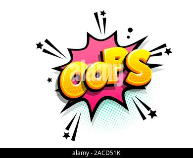 Comics text Werben phrase Verkauf pop art Stock Vektor