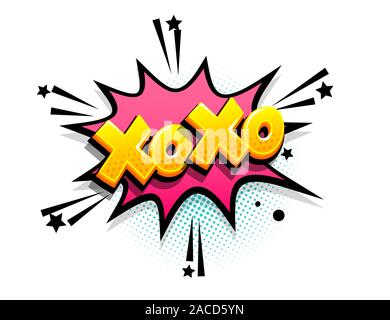 Comics text Werben phrase Verkauf pop art Stock Vektor