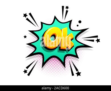 Comics text Werben phrase Verkauf pop art Stock Vektor