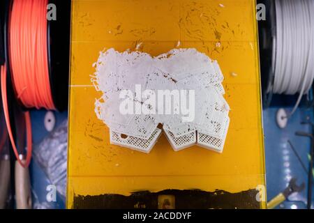 3D-Drucker ABS-Kunststoff drucken Fehler, Fehler, Fehler Stockfoto