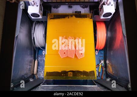3D-Drucker ABS-Kunststoff drucken Fehler, Fehler, Fehler Stockfoto