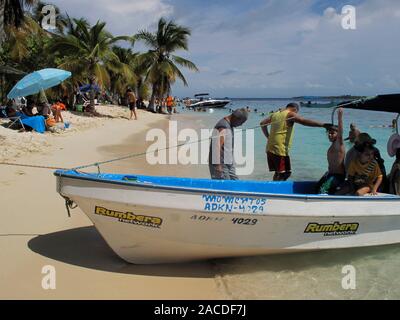 Cayo Sombrero, einer kleinen Insel im Karibischen Meer im Hotel Miami in Falcon, in Venezuela - morrocoy National Park, in Venezuela. Es präsentiert eine b Stockfoto