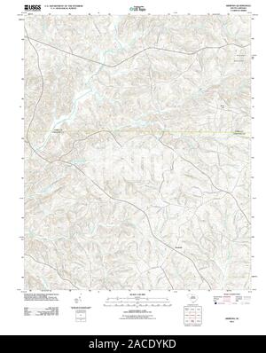 USGS TOPO Karte Südcarolina Sc Armenien 20110818 TM Wiederherstellung Stockfoto