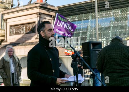 Clara Ponsati Glasgow Unterstützung Stockfoto