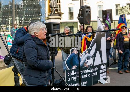 Clara Ponsati Glasgow Unterstützung Stockfoto